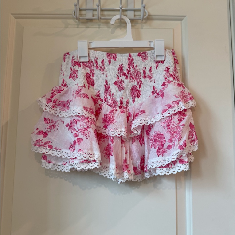Floral Pink Ruffled Set